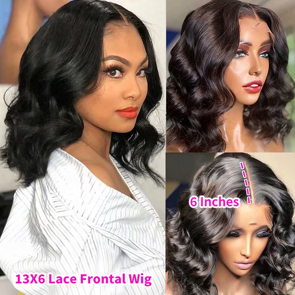 Synthetic Short Natural Color Curly Front Lace Wig