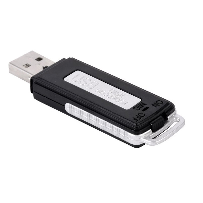 Portable USB Recorder 8GB Voice Recorder Mini Digital Voice Recording U Disk Audio Recorder With Mic Rechargeable