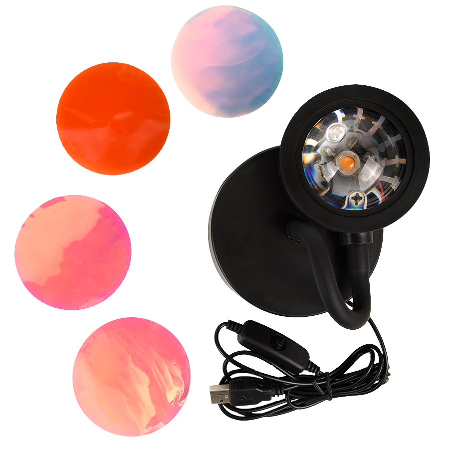 Sunset Light Rainbow Projection Lamp CJdropshipping