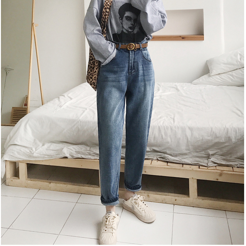 Jeans Women Loose Jean Pants Retro