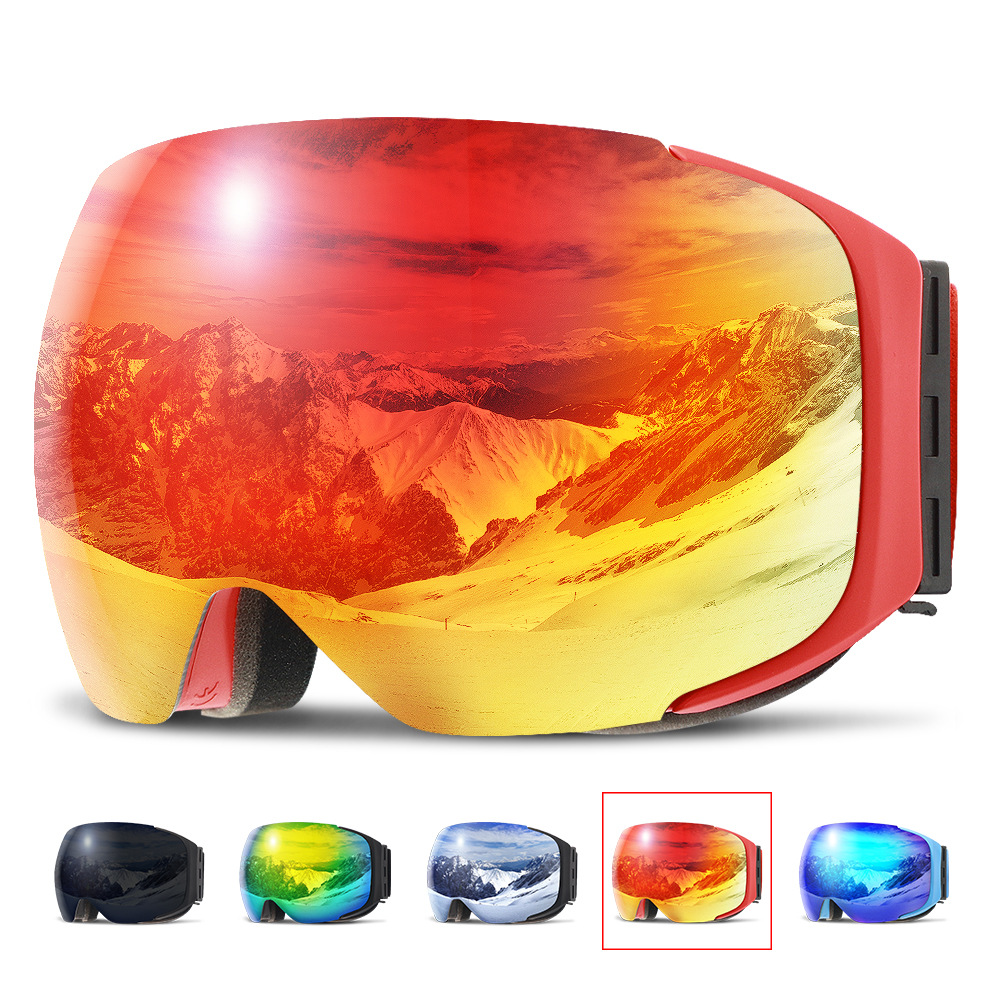 Double layer snowboard goggles