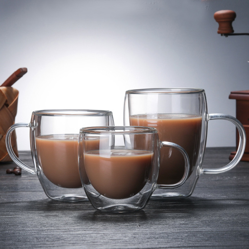 Messina glass double wall mug different sizes