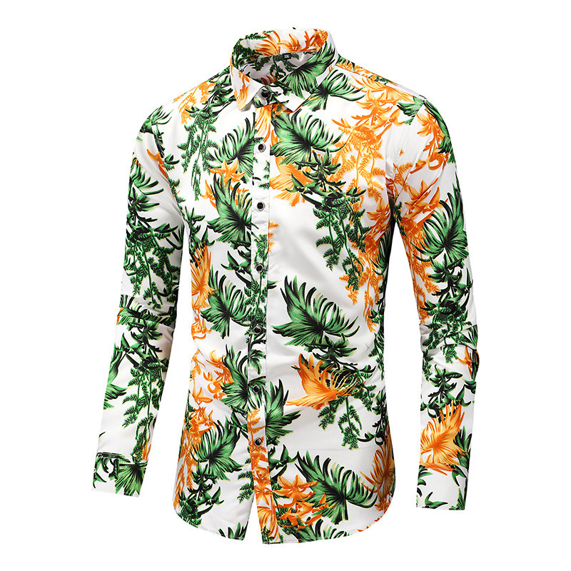 Men's Printed Long-sleeved Shirt shopper-ever.myshopify.com