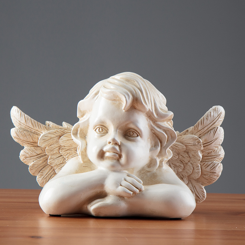 Statue ange rêveur