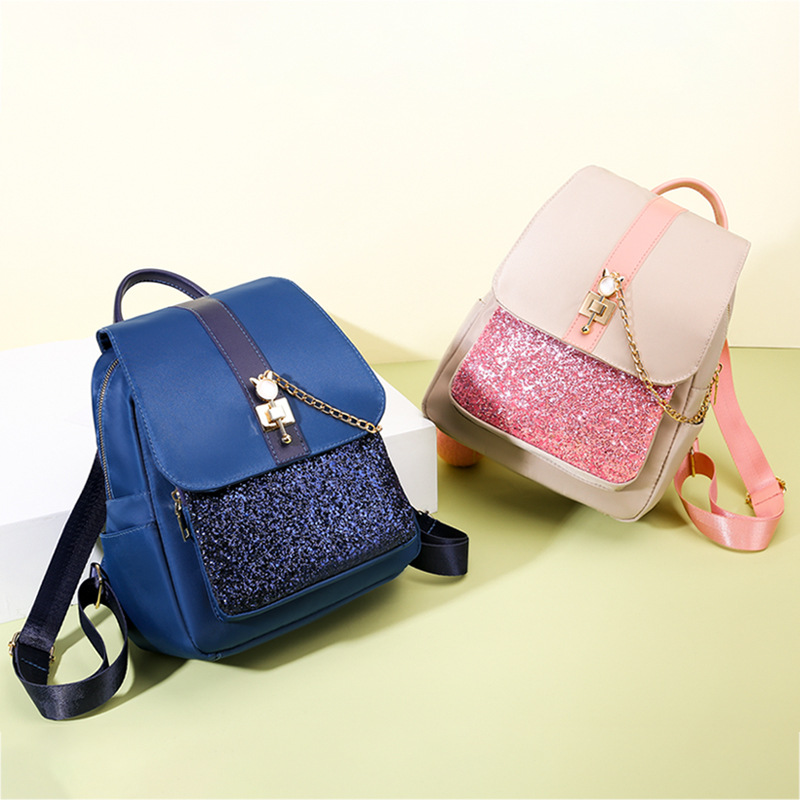d022d0b2 aac6 4927 ad34 5a78be325e3c Fashion Student Backpack Korean Sequin Travel School Bag