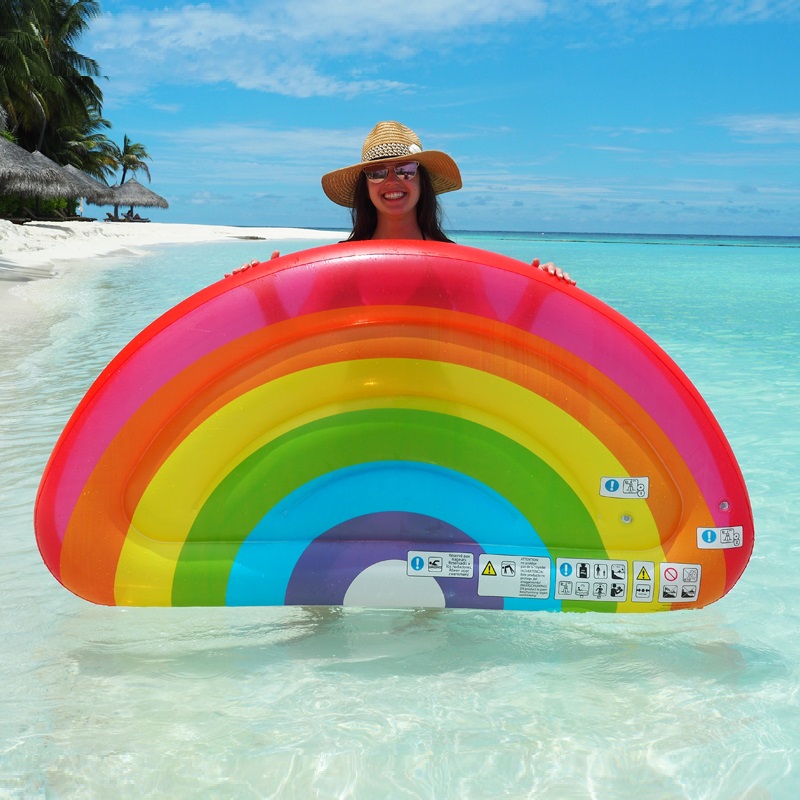 Rainbow Floating Cushion Bed