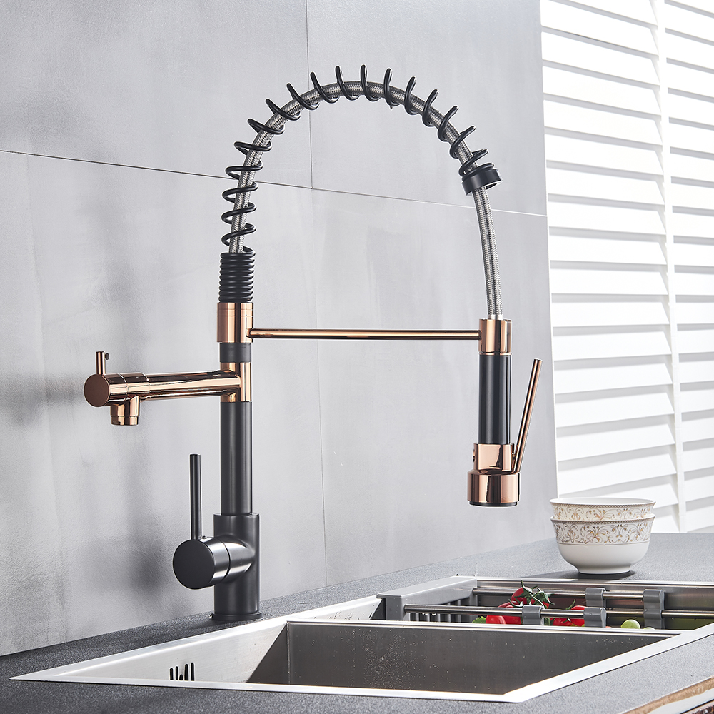 Full Copper Pullout Kitchen Faucet CJdropshipping