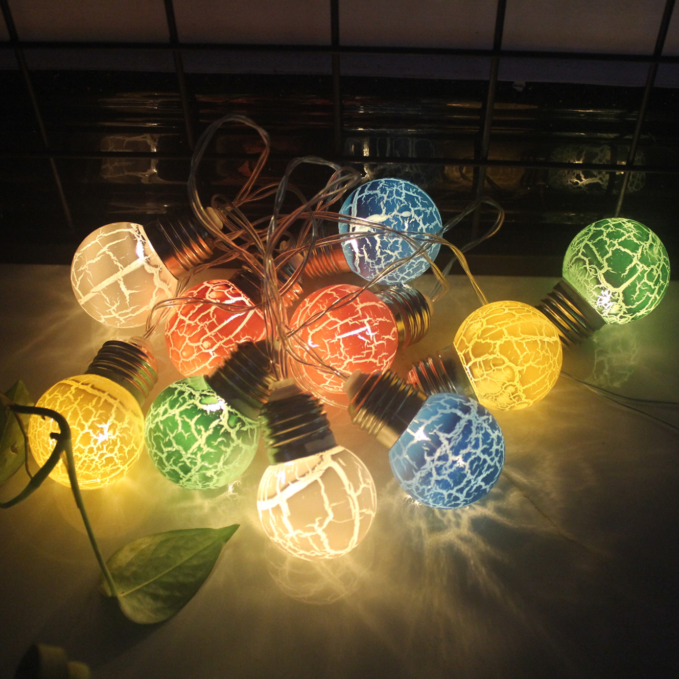 Led Lights Cracked Bulbs String Of Festive Decorations CJdropshipping