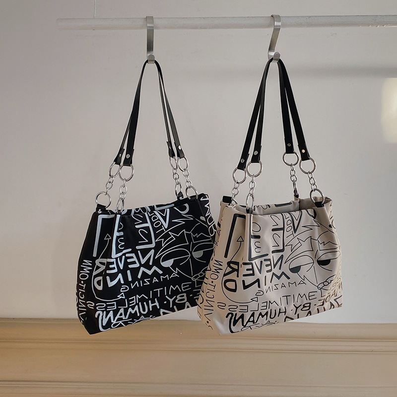 Graffiti Women's Large Capacity Tote Bag For Commuting CJdropshipping