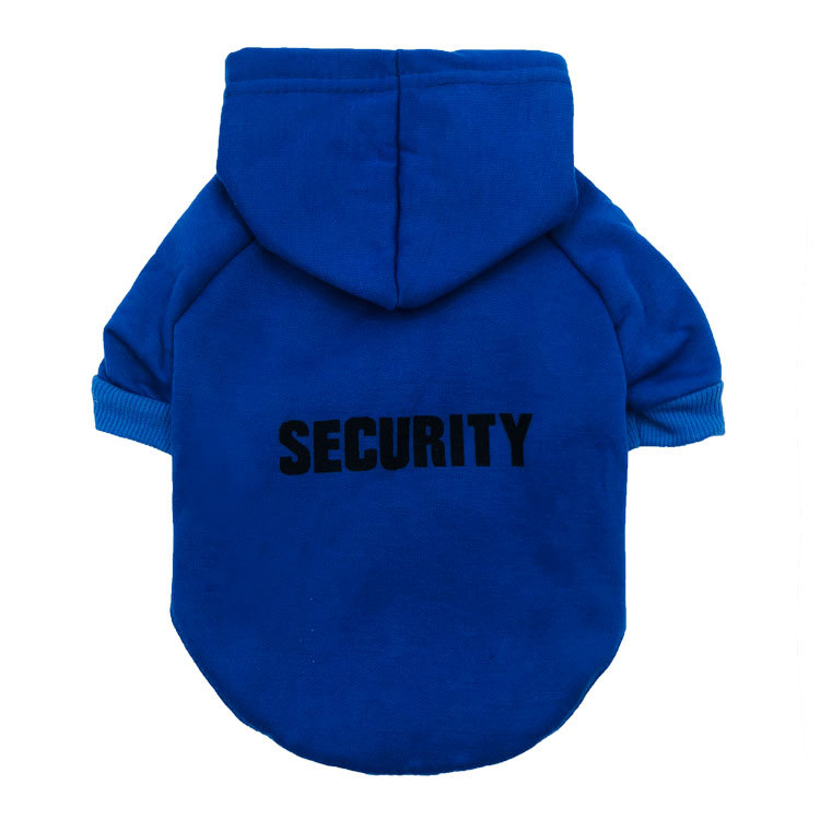 DogMEGA Fleece Cloth Hooded Security Dog Sweater