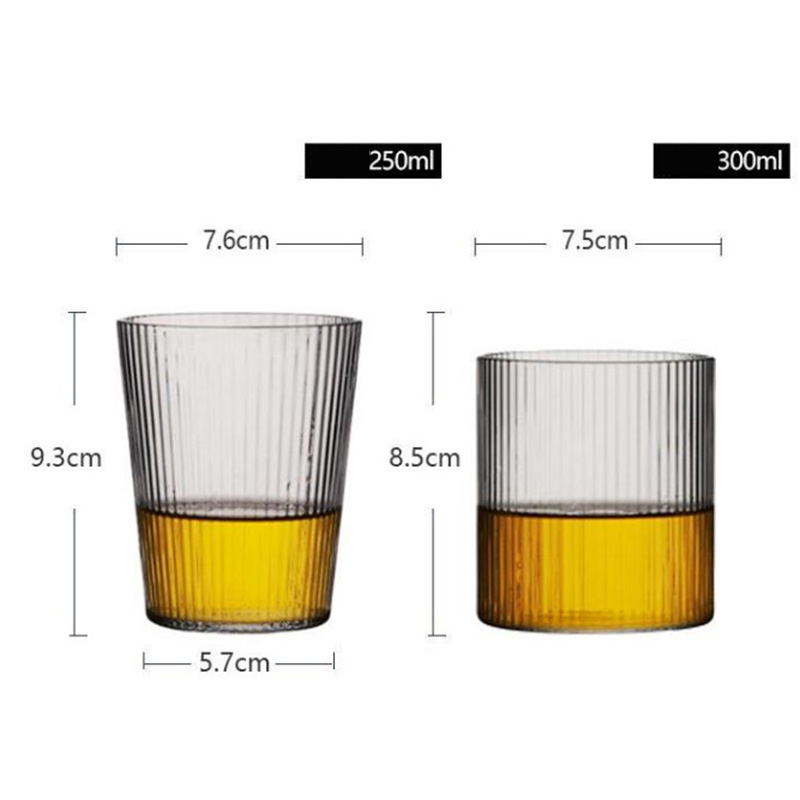 Casoria glass tumbler 250 ml and 300 ml dimensions
