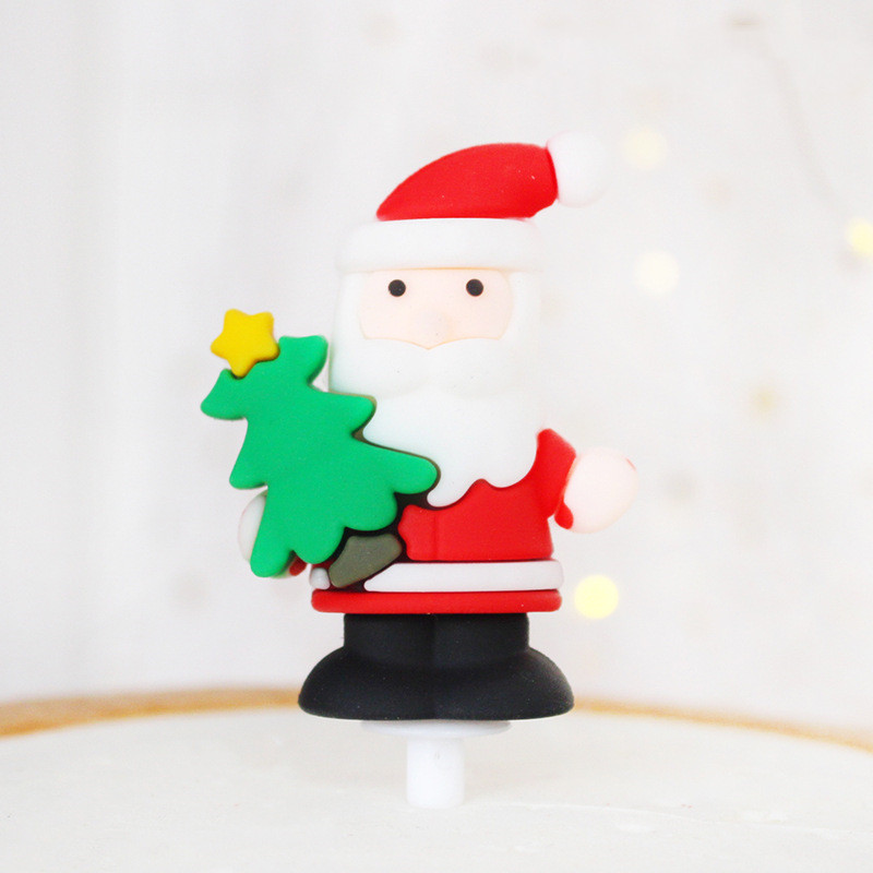 Weihnachtsmann Kuchen Plug-in weicher Kunststoff Weihnachtsdekoration Ornamente Schneemann - Bild 5 von 14