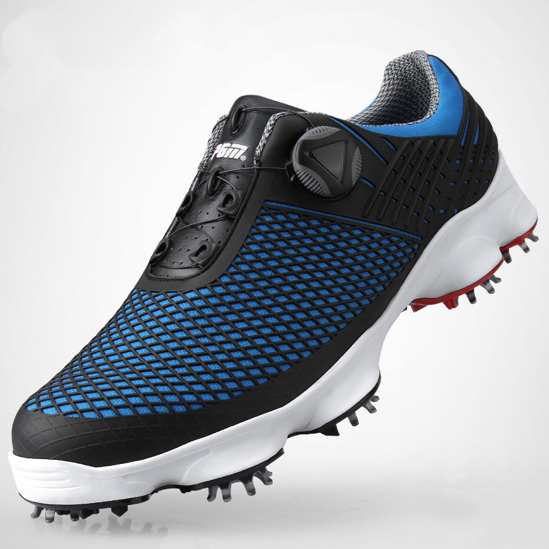 Men's High Quality Spinning Lace Waterproof Golf Shoes