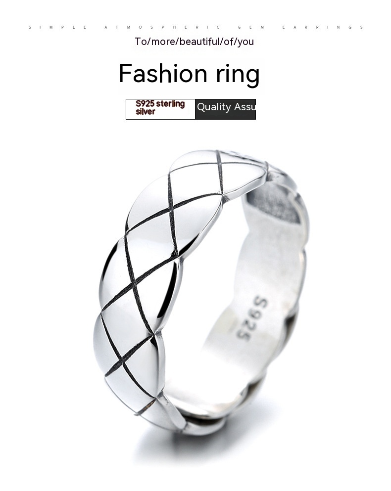Unique Men's S925 Silver Ring