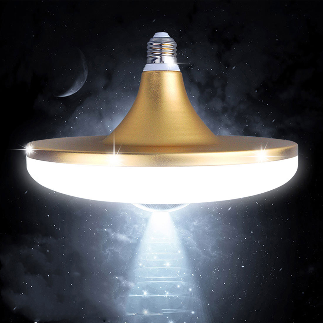 Led Golden Flying Saucer Bulb E27 Large Screw Cjdropshipping