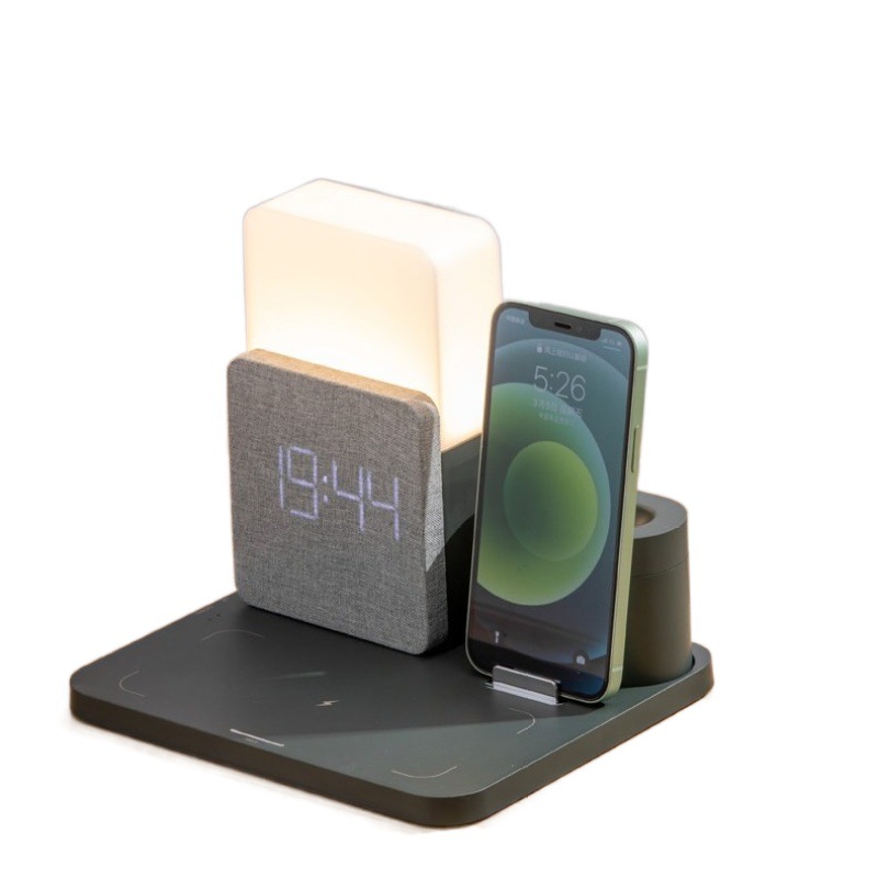 Multifunctional Alarm Clock and Wireless Charger 9