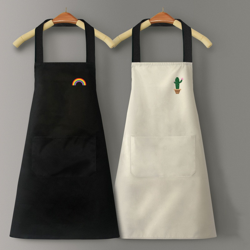 Water and Oil Proof Aprons Black and White