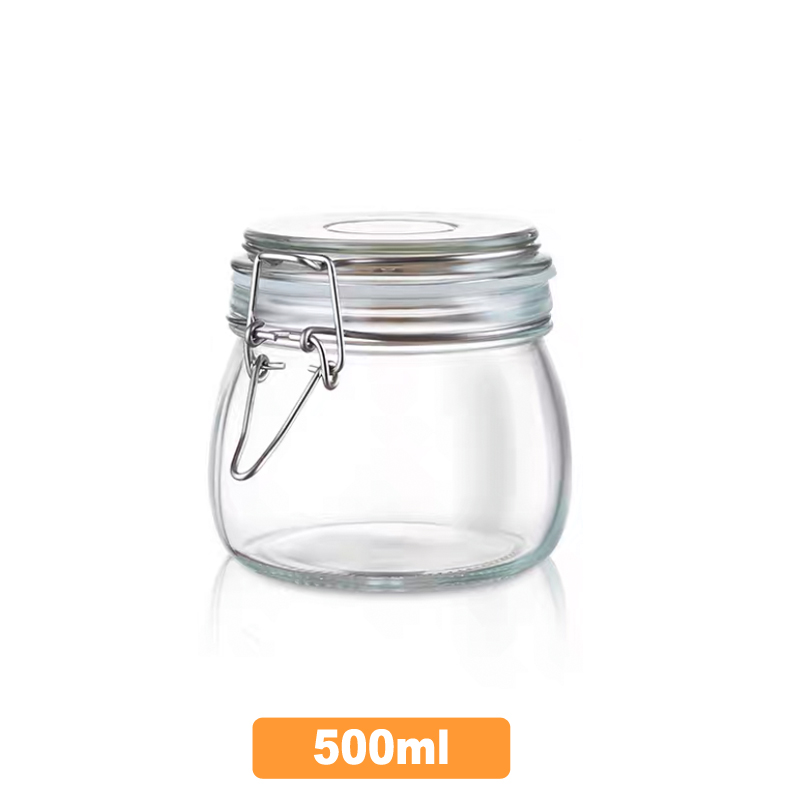 Clear Glass jars in 500 ml