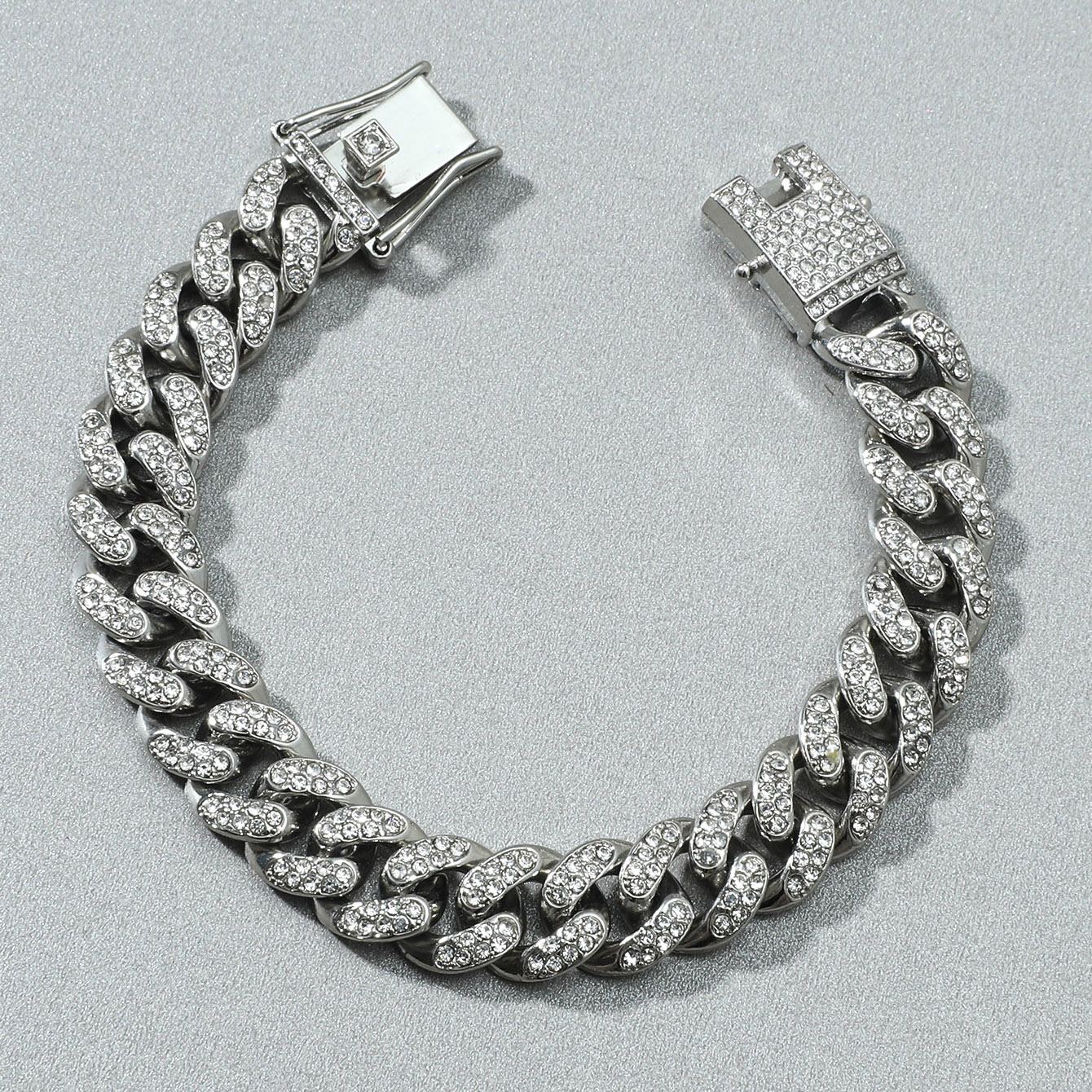 d9bac6d3 f084 49e0 bdd9 2917b5b26eae - Luxury Rhinestones Bracelet Jewelry Accessories Gift New Hip Hop Bracelet Fashion Men's Bling Iced Out Cuba Chain