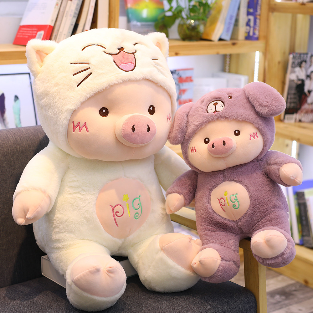 Cute Pig Plushie | Pink Piggy Plush | Stuffed Animal Pig Plush from Goodlifebean