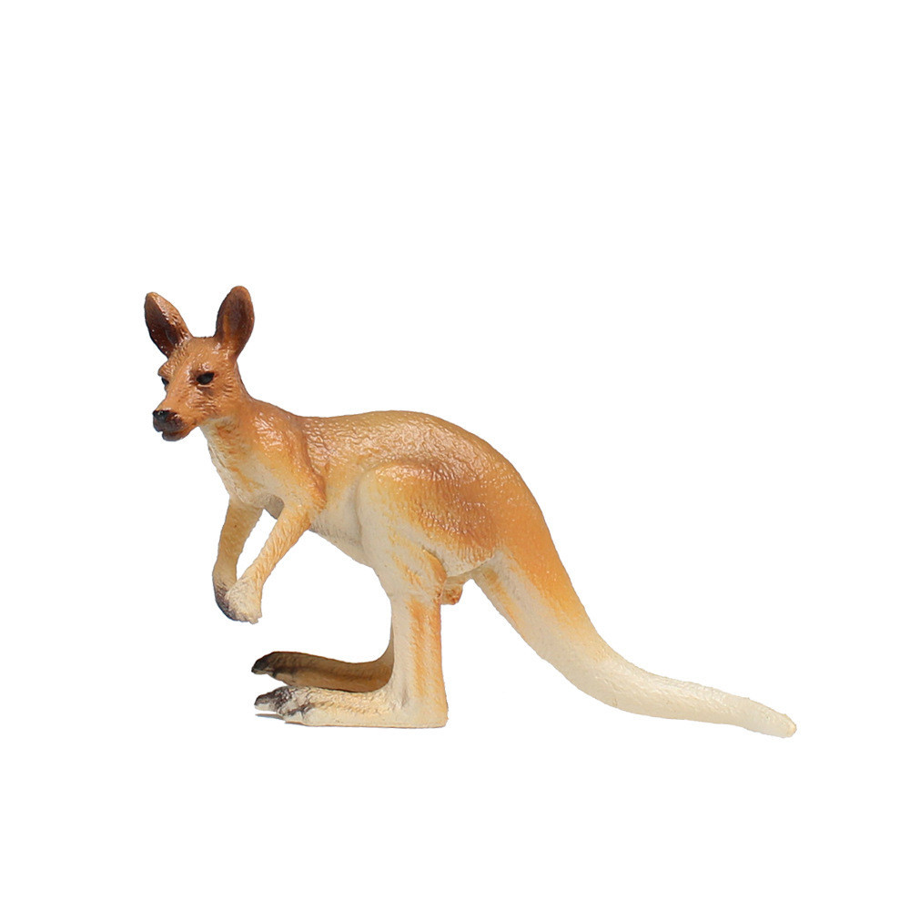 Simulation Wild Animal PVC Solid Model Male Kangaroo - CJdropshipping