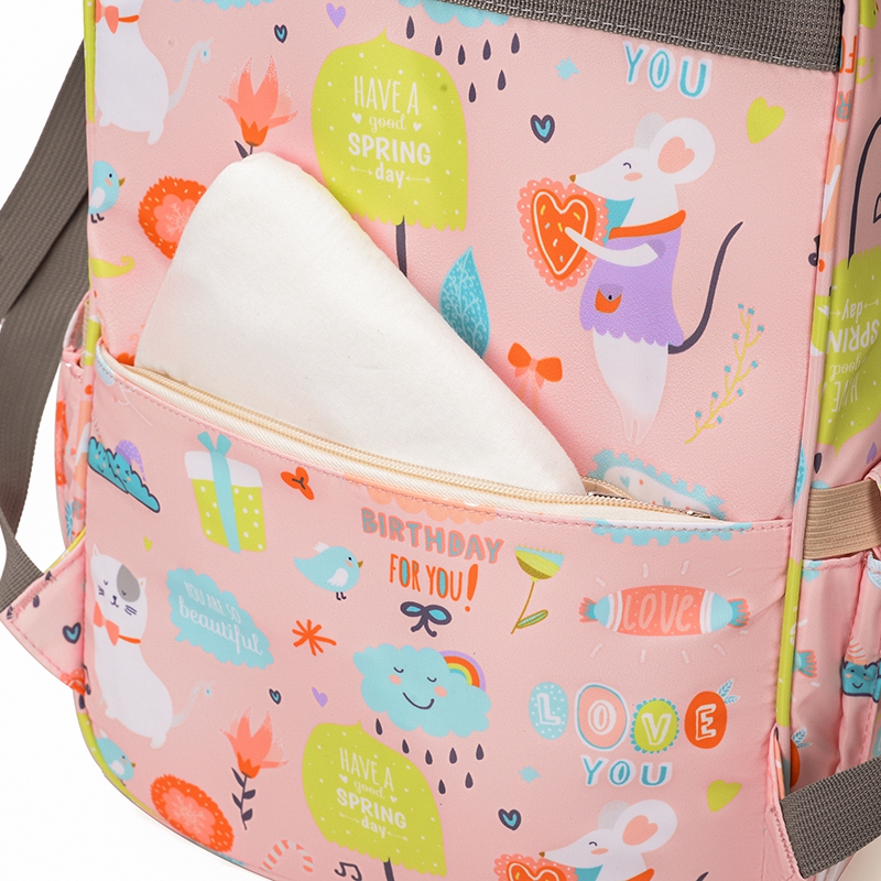 dbc1b484 09bd 4a64 9afa 6a02a74c0507 - Cartoon Mommy Bag With Insulation Dry And Wet Separation