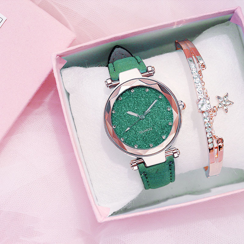 Ladies Bracelet Electronic Watch Gift Box Set CJdropshipping