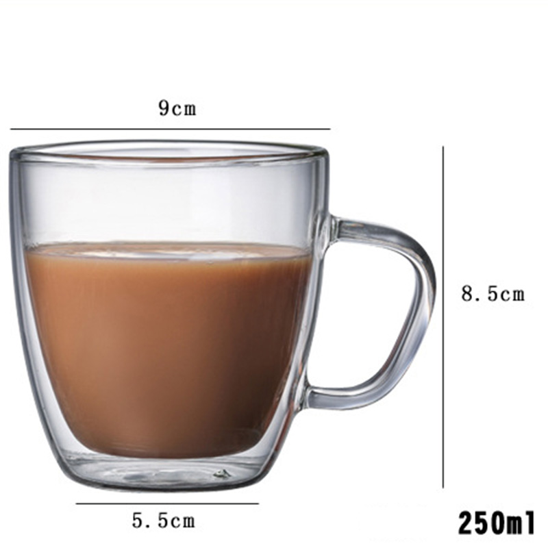 Trieste hot chocolate glass mug 250 ml