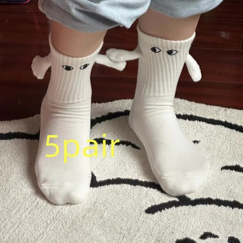 Magnetic Suction Hand In Hand Couple Socks Cartoon Lovely Breathable Comfortable - Picture 13 of 19