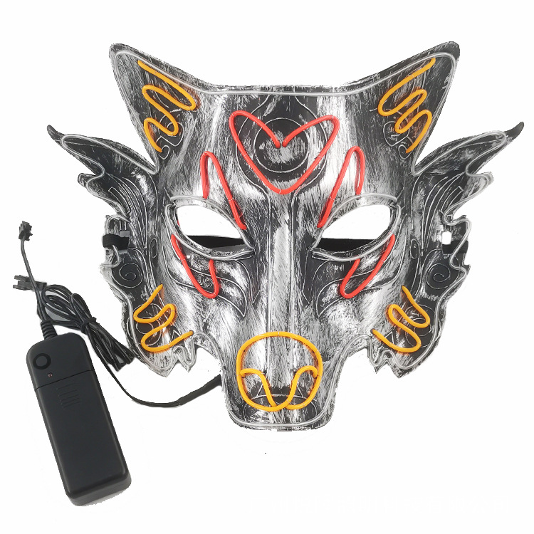 Creative Masquerade Wolf Head Glow Mask Cjdropshipping