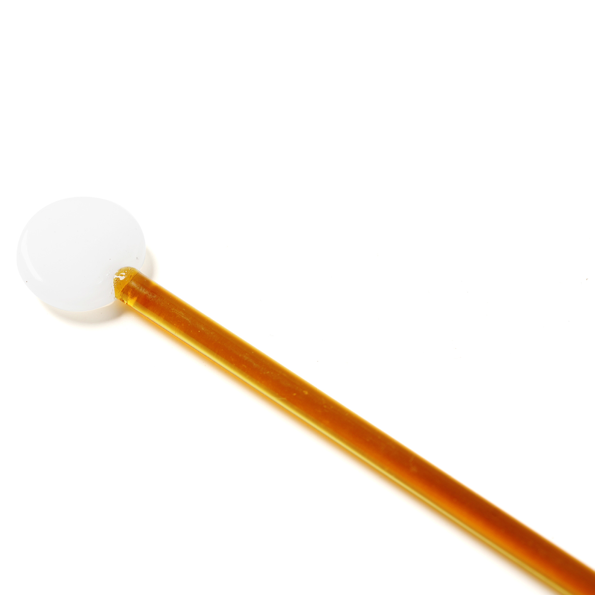 Lollipop cocktail stirring rod white and amber