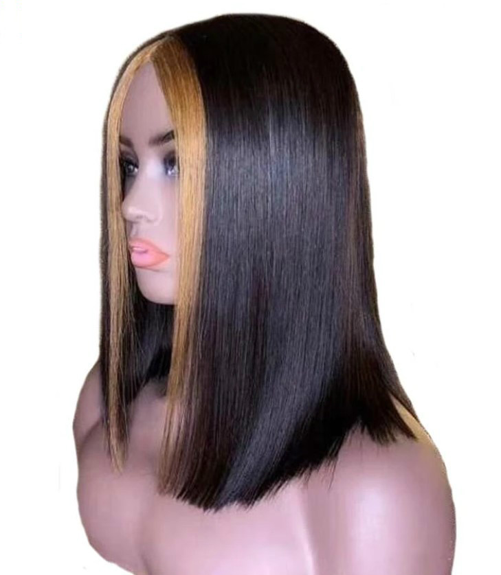 Straight Highlighted Bob Wig Lace Front Wig