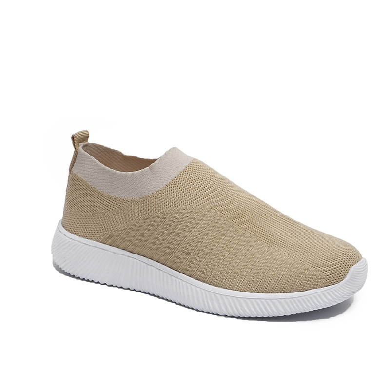 Korean Version Of Large Size Sports Flying Woven Casual Shoes