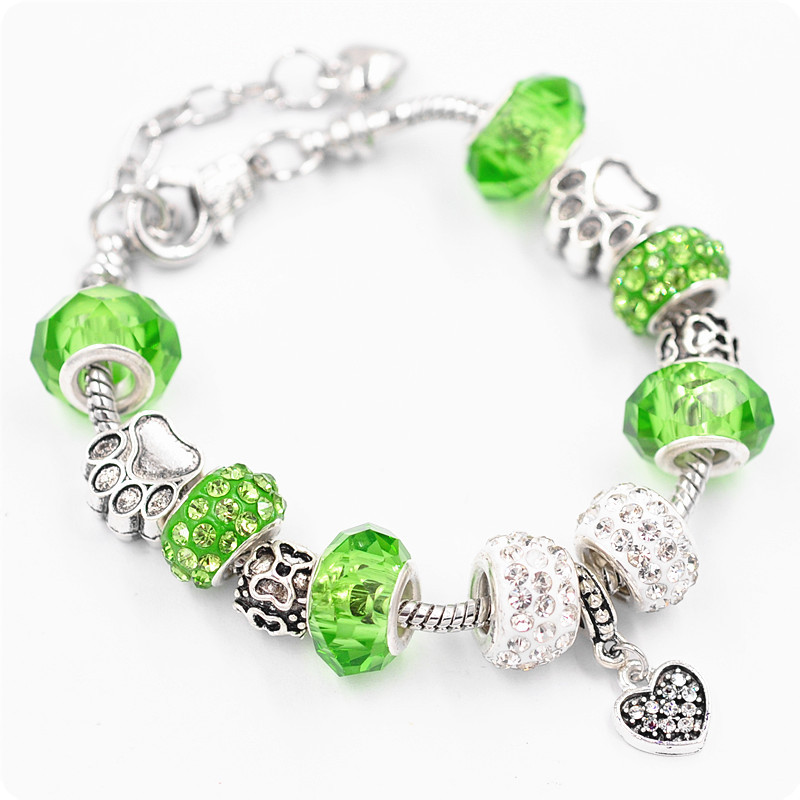 green pandora bracelet