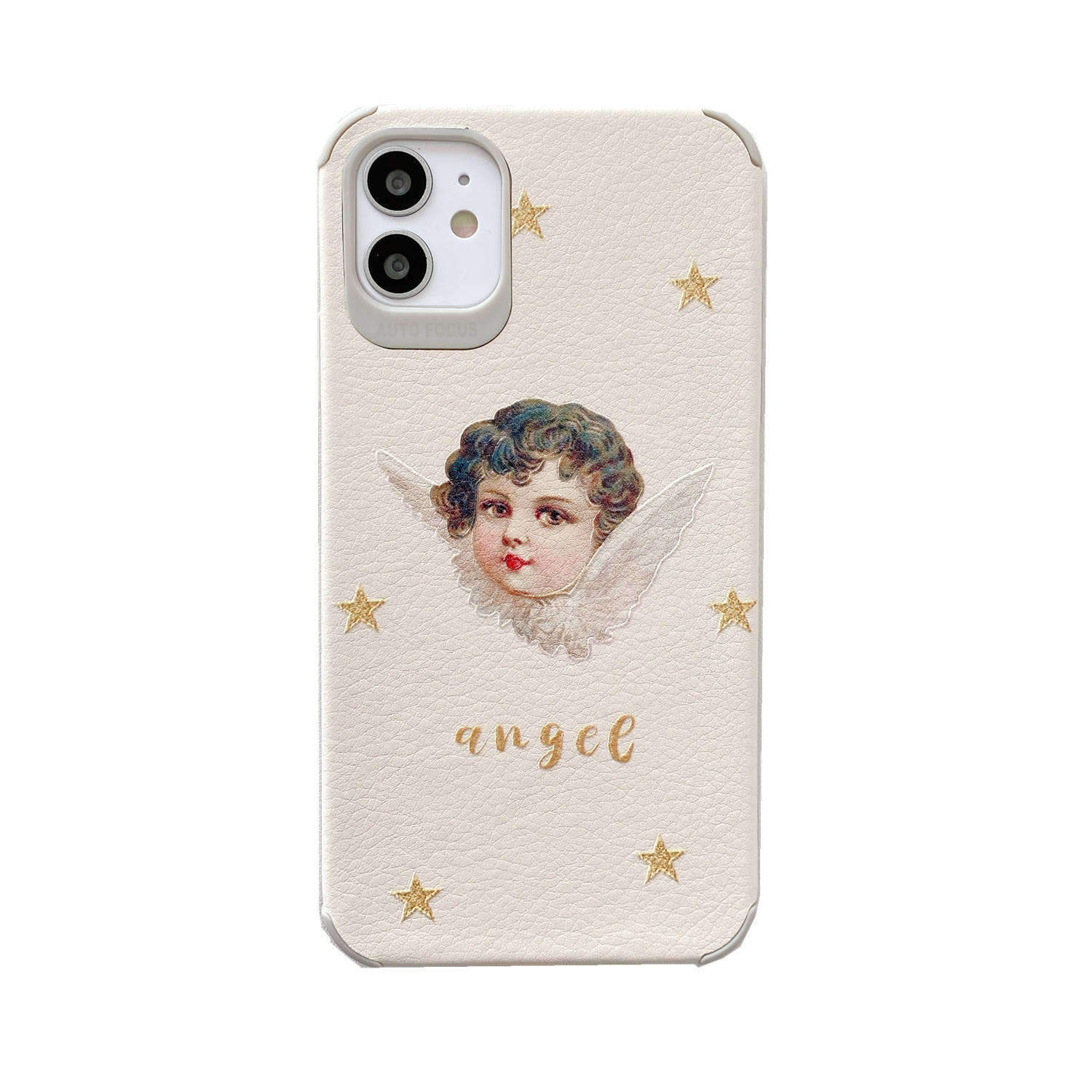 Coque Ange Aspect Cuir