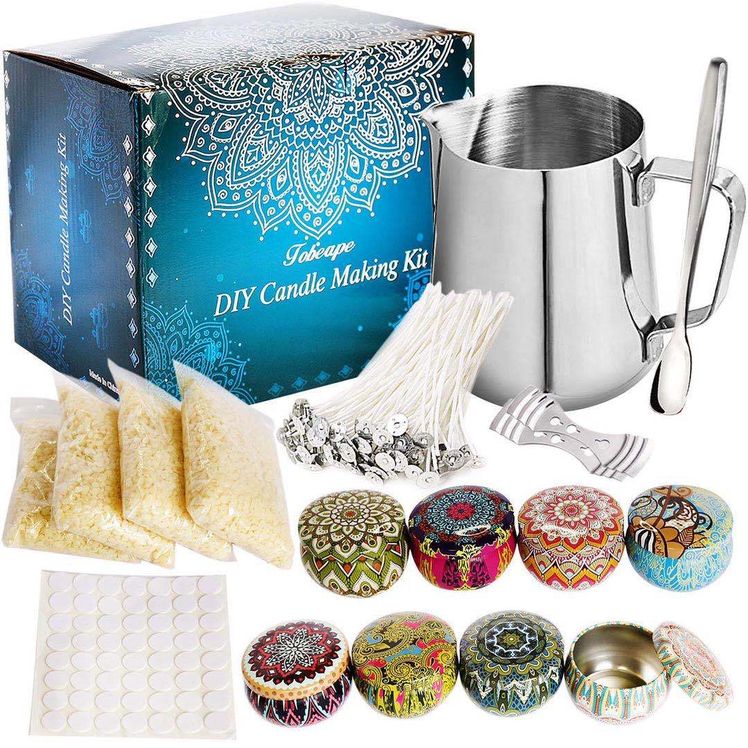 Candle Making Kits supplies DIY Craft Tools pouring pot holder wicks  sticker Pin Vise candles tool