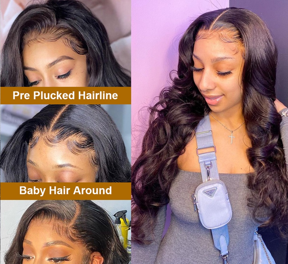 Body Wave Lace Front Wig For Black Women Human Hair