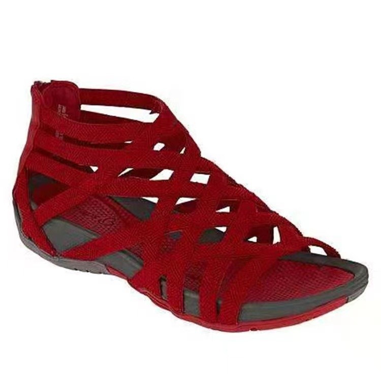 Flat Cross Strap Open Toe Leopard Print Sandals shopper-ever.myshopify.com