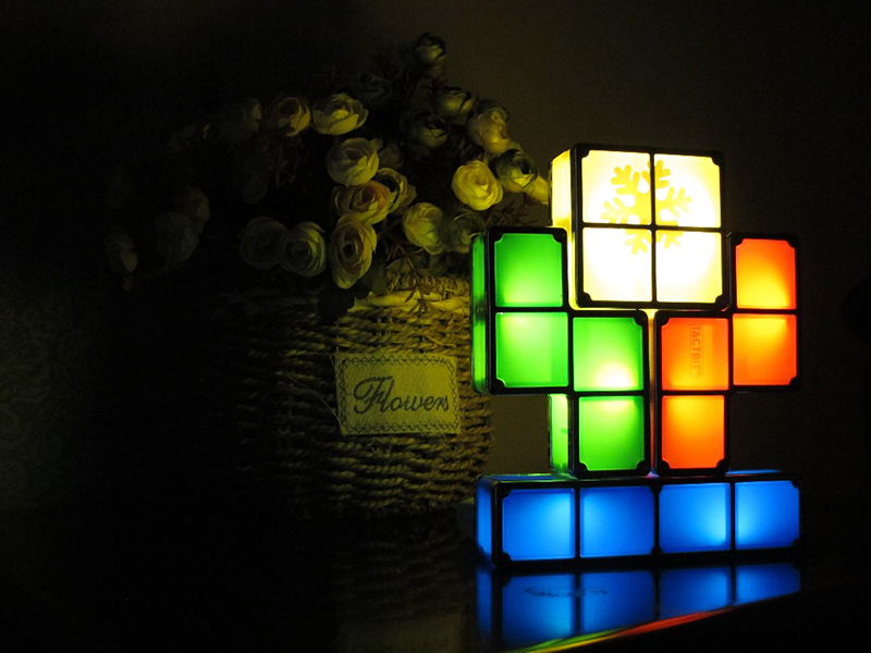 Funny gift, gift for kids, for friend, for fun, Creative Tetris Lamp Building Blocks USB Charging Night Light