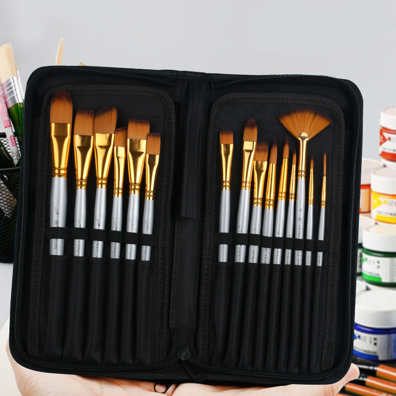 15 Brushes Acrylic Paint Brush Set CJdropshipping