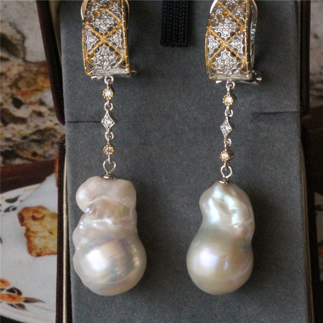 Baroque Freshwater Pearl Earrings Cjdropshipping