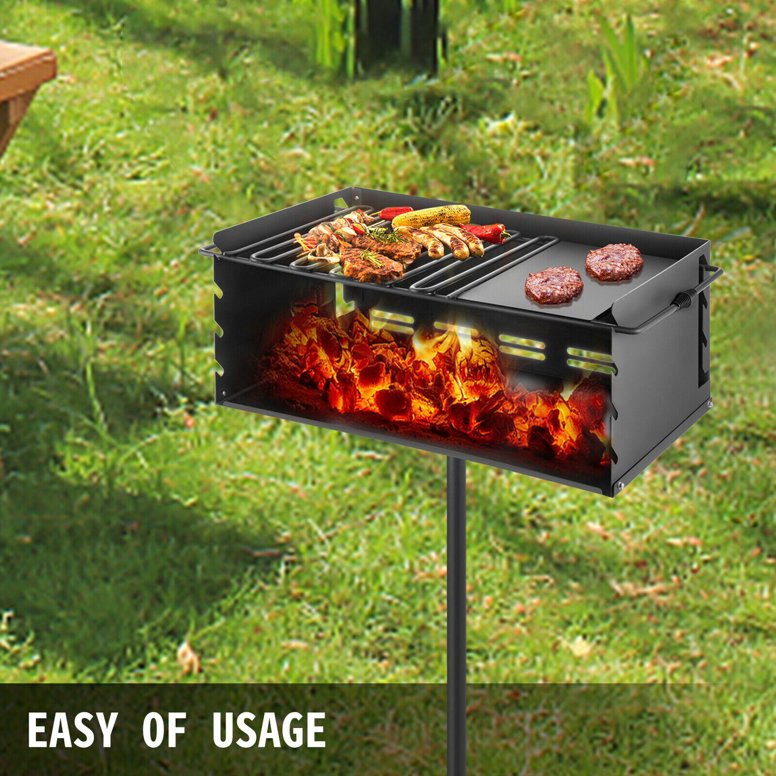 Fashion Outdoor Special Portable Swing Style BBQ Rack CJdropshipping