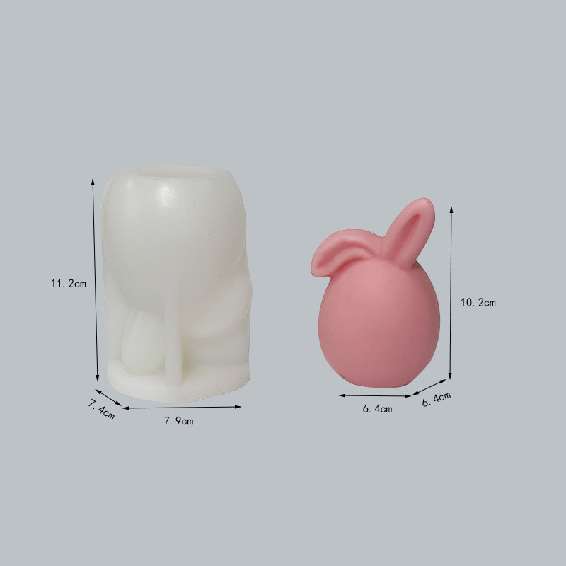 Easter Faceless Rabbit Head Baking Cake Candle - 30 - Smart and Cool Stuff