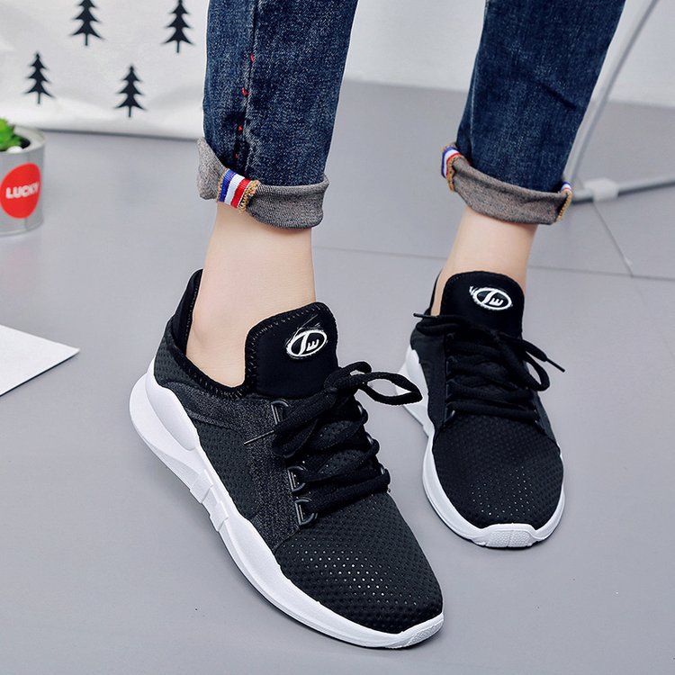 Summer Running Shoes, Board Shoes, Students Casual Breathable White Shoes
