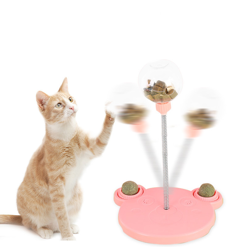 Fun Turntable Leaking Food Cat Toy Training Ball Exercise IQ Dog Cat F –  Seasalt
