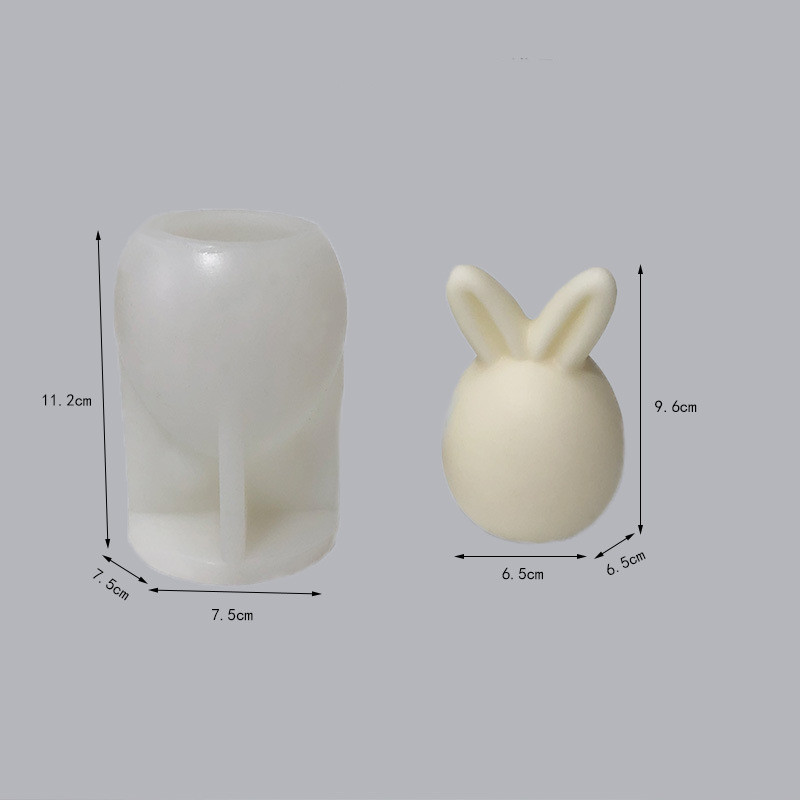 Easter Faceless Rabbit Head Baking Cake Candle - 32 - Smart and Cool Stuff