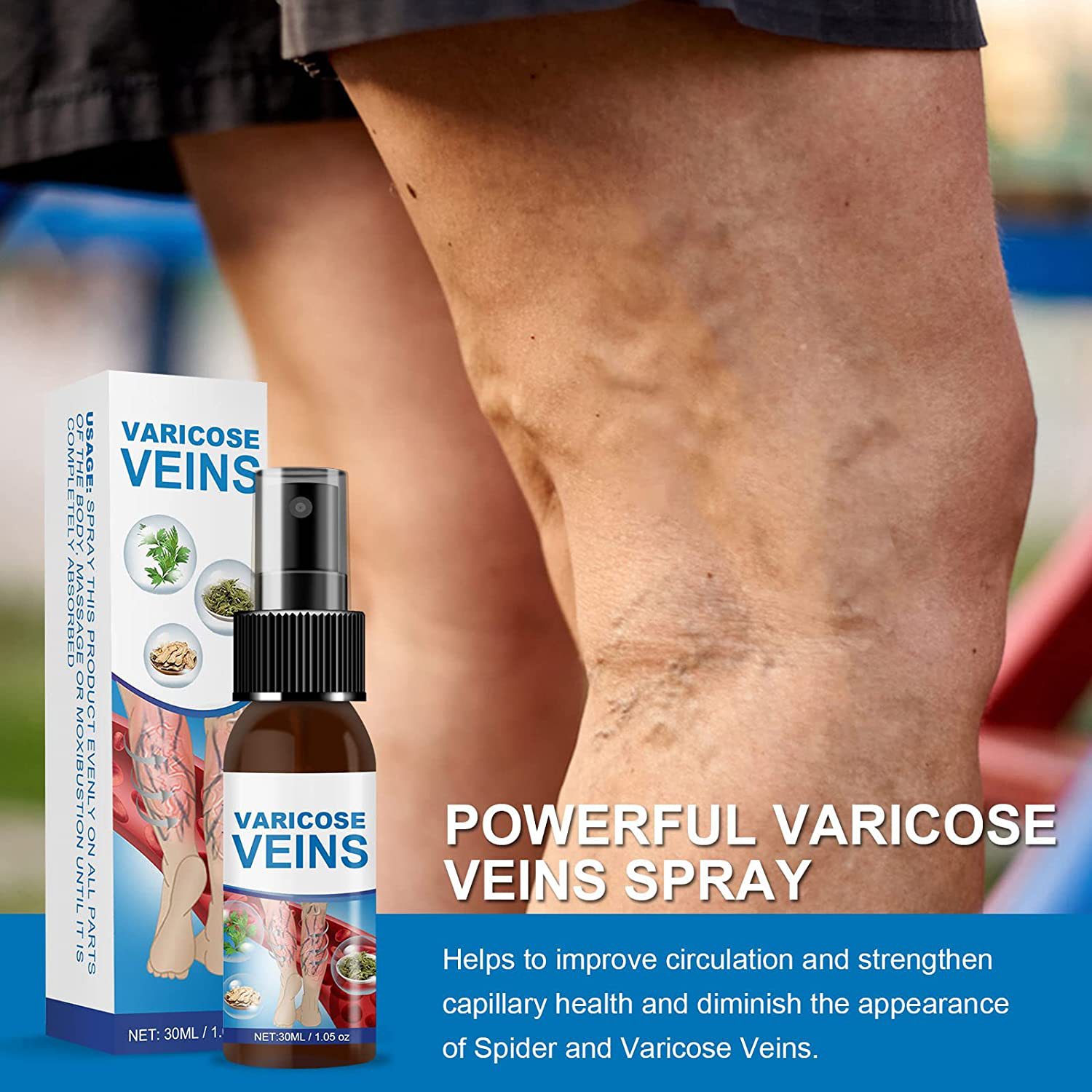 Varicose Vein Massage Spray To Smooth Blood Vessel Bulges CJdropshipping