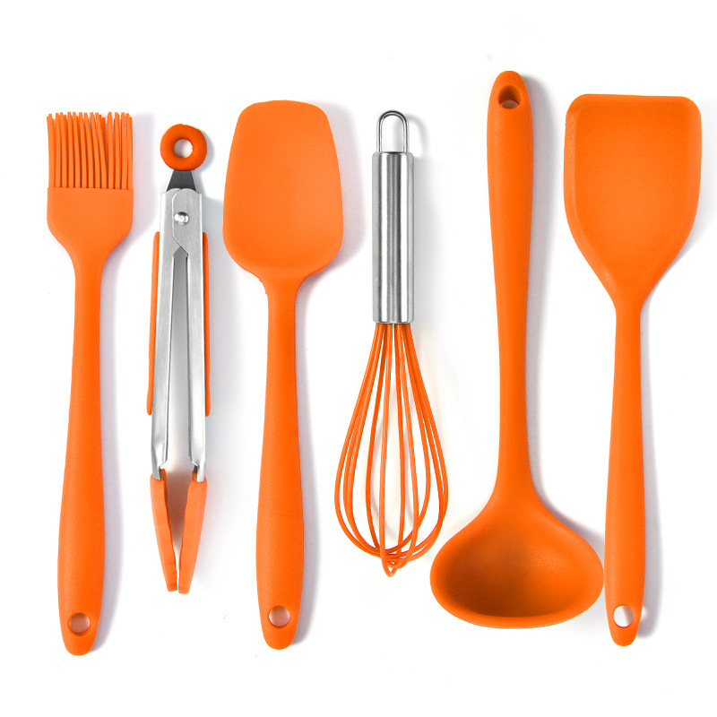 Art & Cook Mini Kitchen Utensils, Set of 4, Orange 