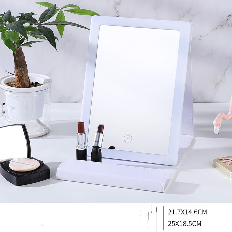 e7f87646 b8e6 4705 ba2c 8bd35063ca7a Portable Makeup Mirror Luminous Mirror Folding Led Desktop Mirror