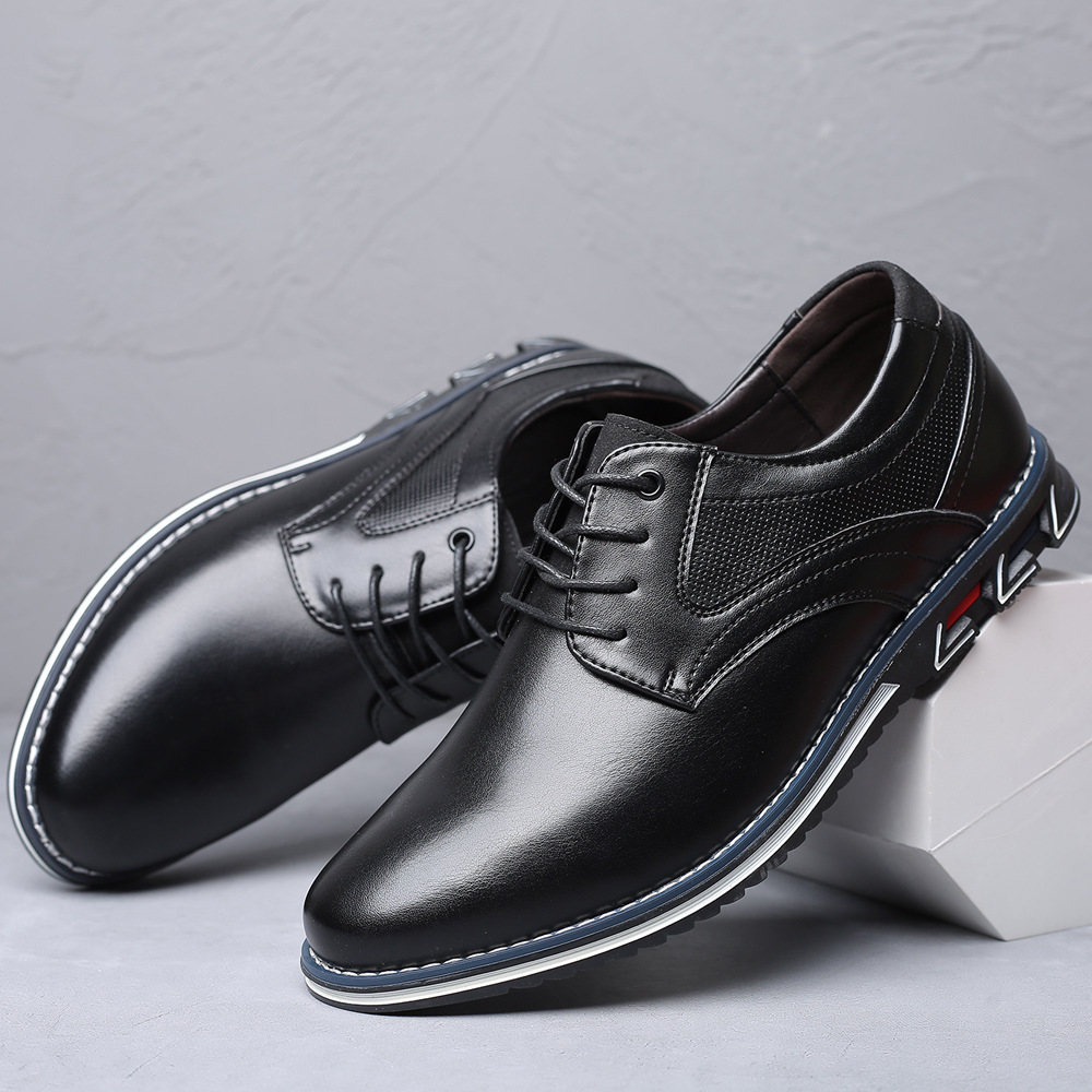 Men s Leather Soft Sole Leather Casual Shoes CJdropshipping
